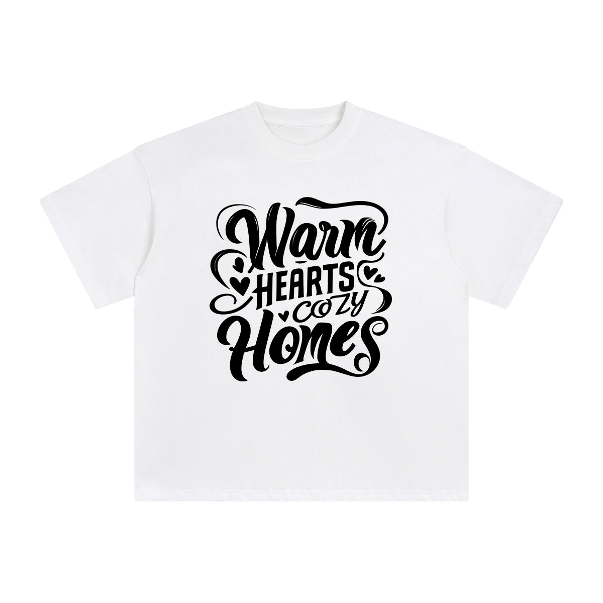 Warm Hearts Cozy Homes Graphic Tee-INNBLAC Fashion Apparel