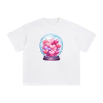 Valentine Love Globe Graphic Tee-INNBLAC Fashion Apparel