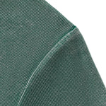 Camiseta de algodón lavado, corte entallado y cintura plisada, 8.4 oz