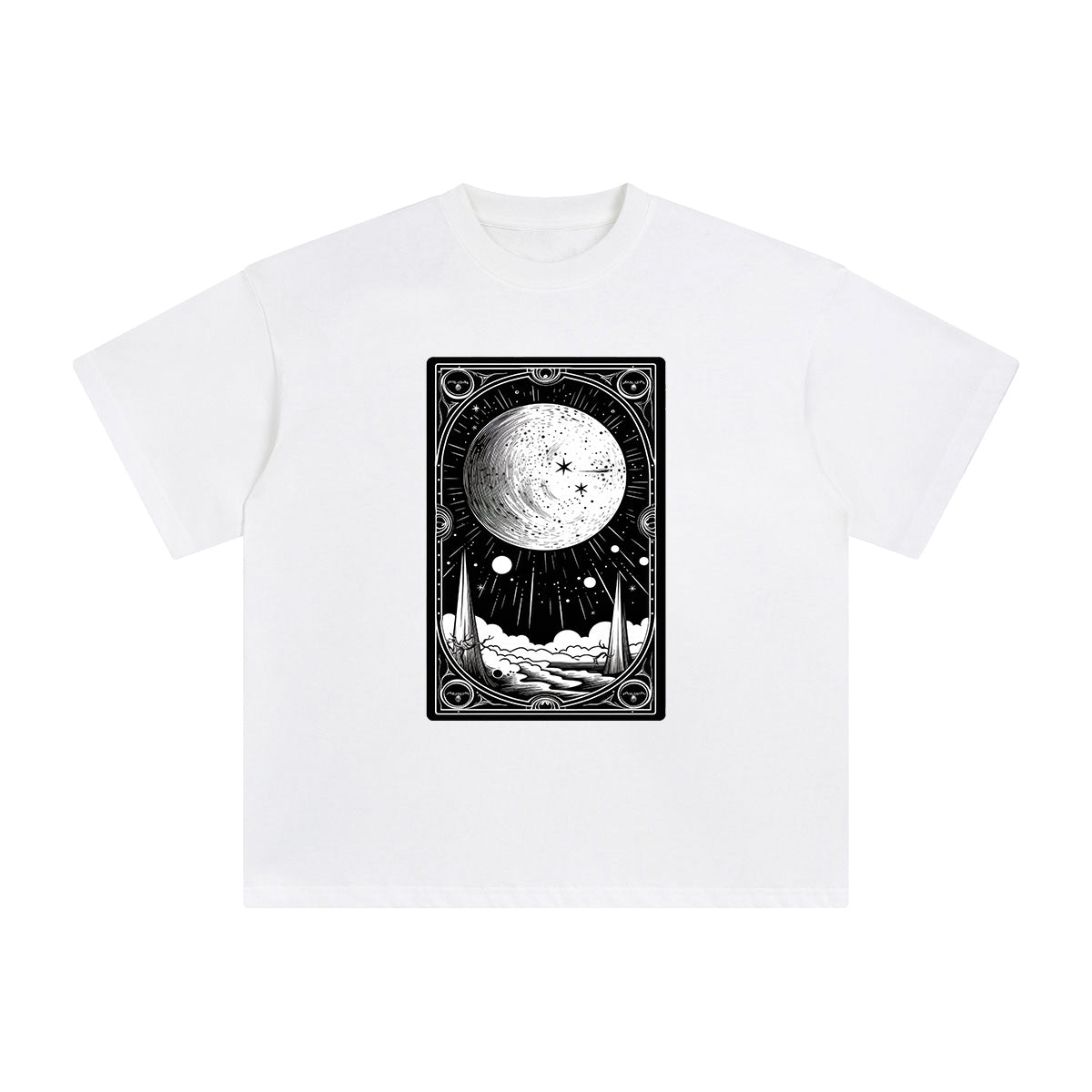 Universe Tarot Card Graphic Tee-INNBLAC Fashion Apparel