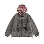 Niche Design American Street Vibe Washed Denim Jacket