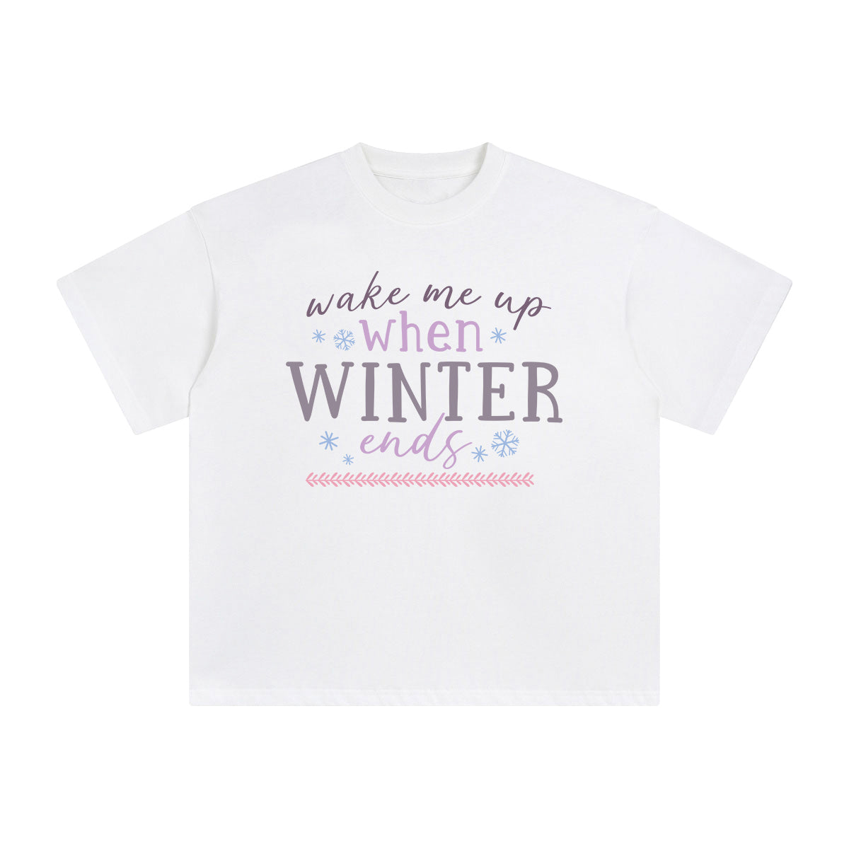 Make Me Up When Winter Ends Graphic Tee-INNBLAC Fashion Apparel