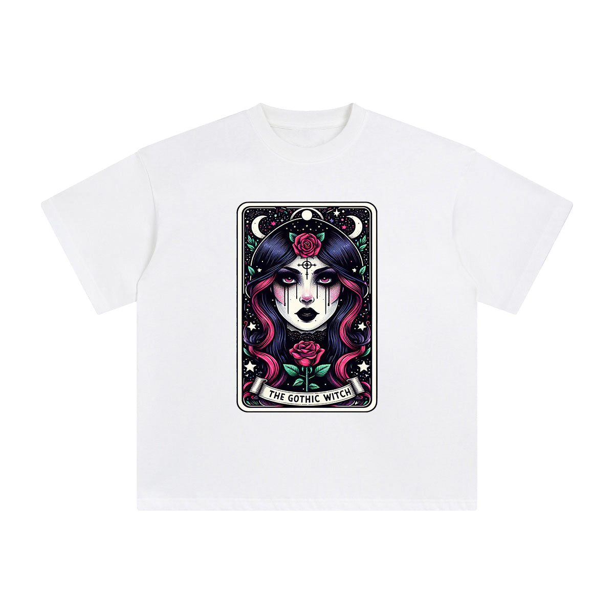 The Gothic Witch Graphic Tee-INNBLAC Fashion Apparel