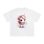 Pastel Christmas Baby Unicorn Graphic Tee-INNBLAC Fashion Apparel