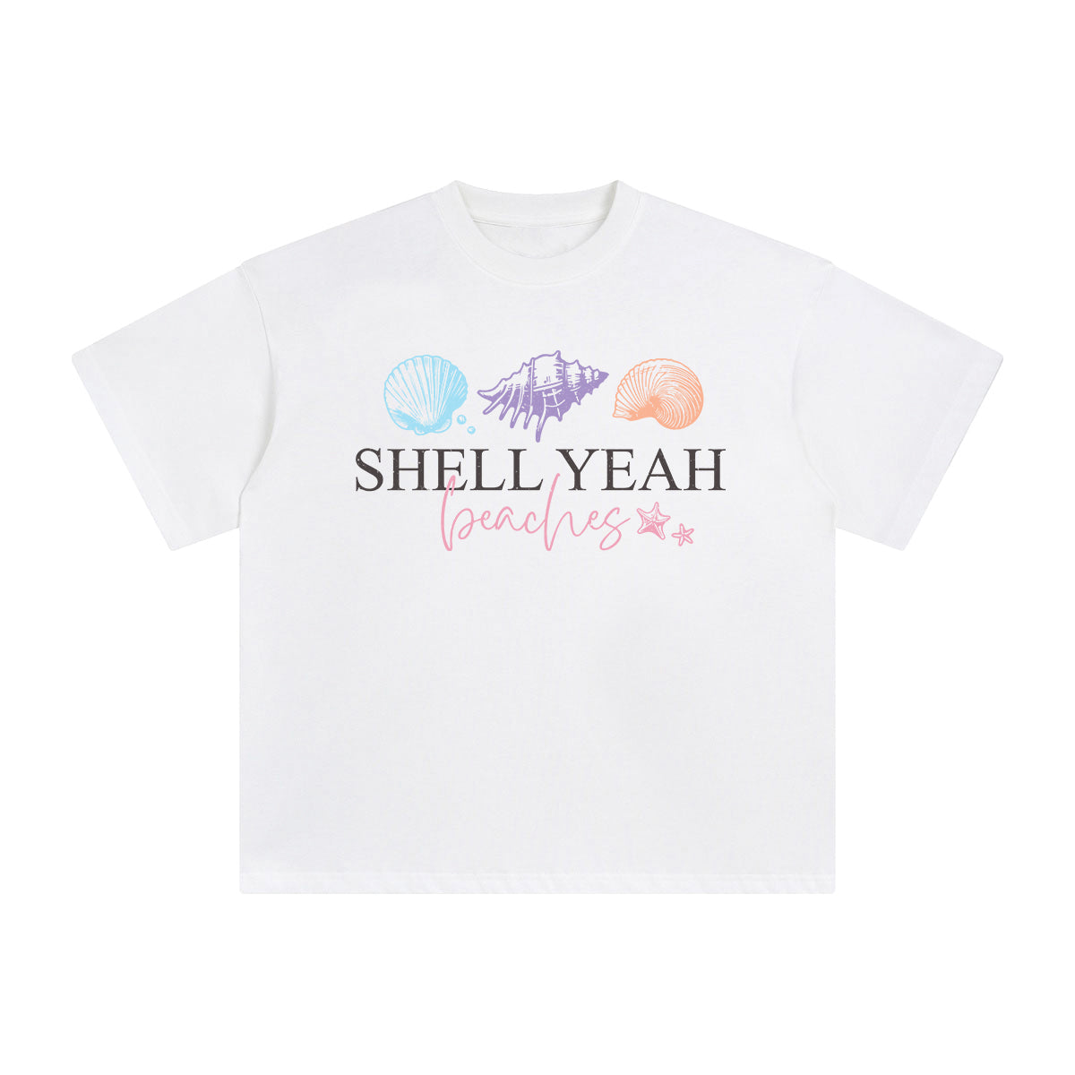 Shell Yeah Beaches Graphic Tee-INNBLAC Fashion Apparel
