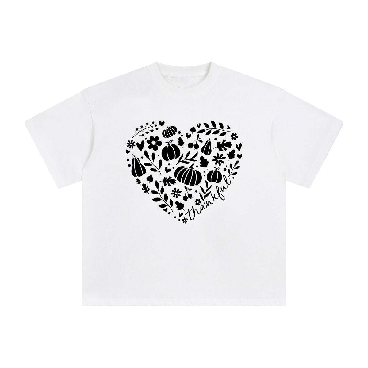 Thankful Heart Graphic Tee-INNBLAC Fashion Apparel