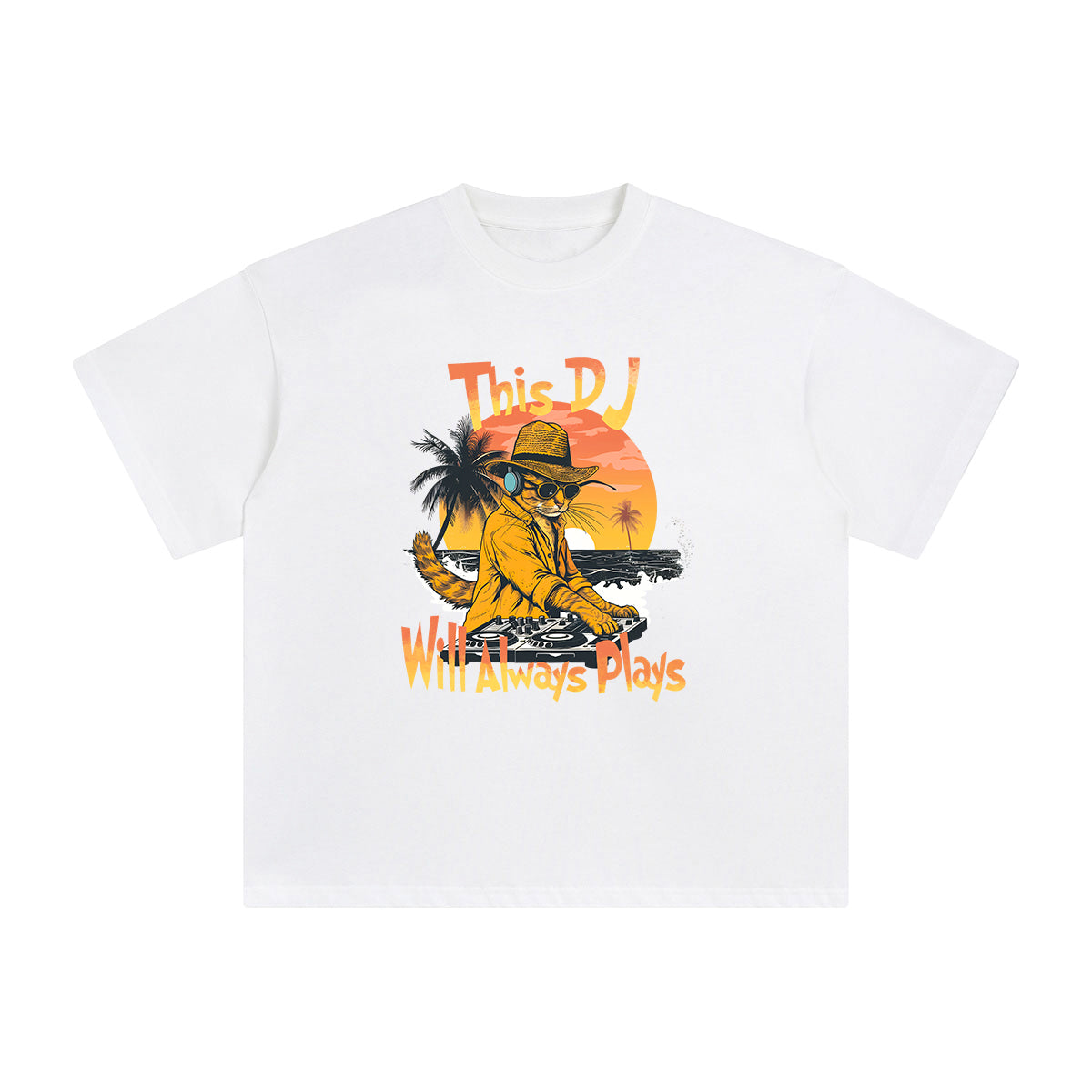 This DJ Will Always Play Graphic Tee-INNBLAC Fashion Apparel