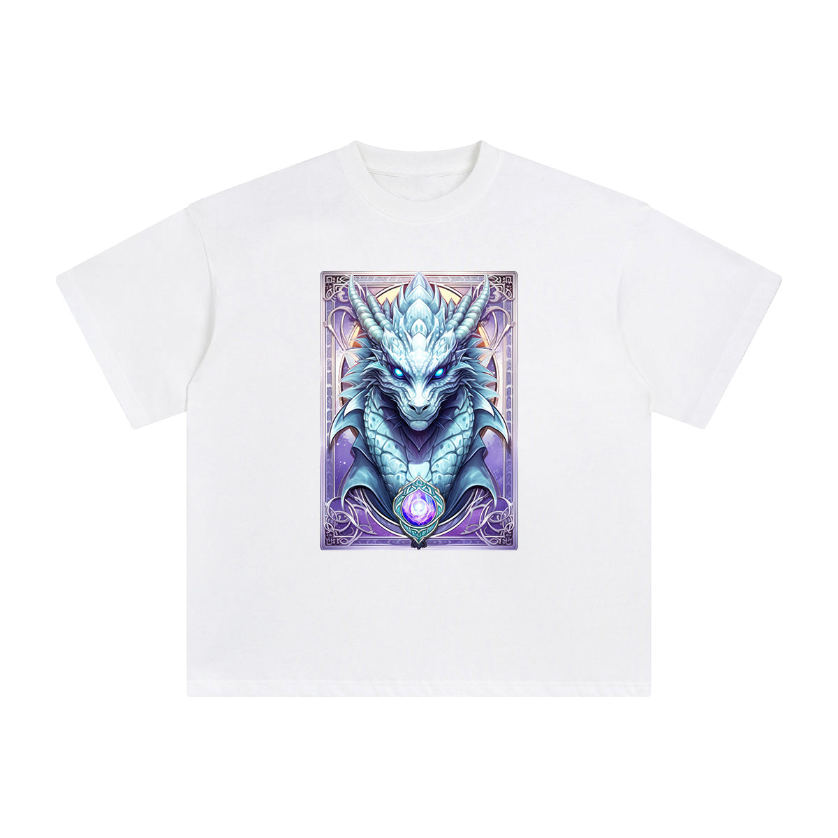 Dragon Card Graphic Tee-INNBLAC Fashion Apparel