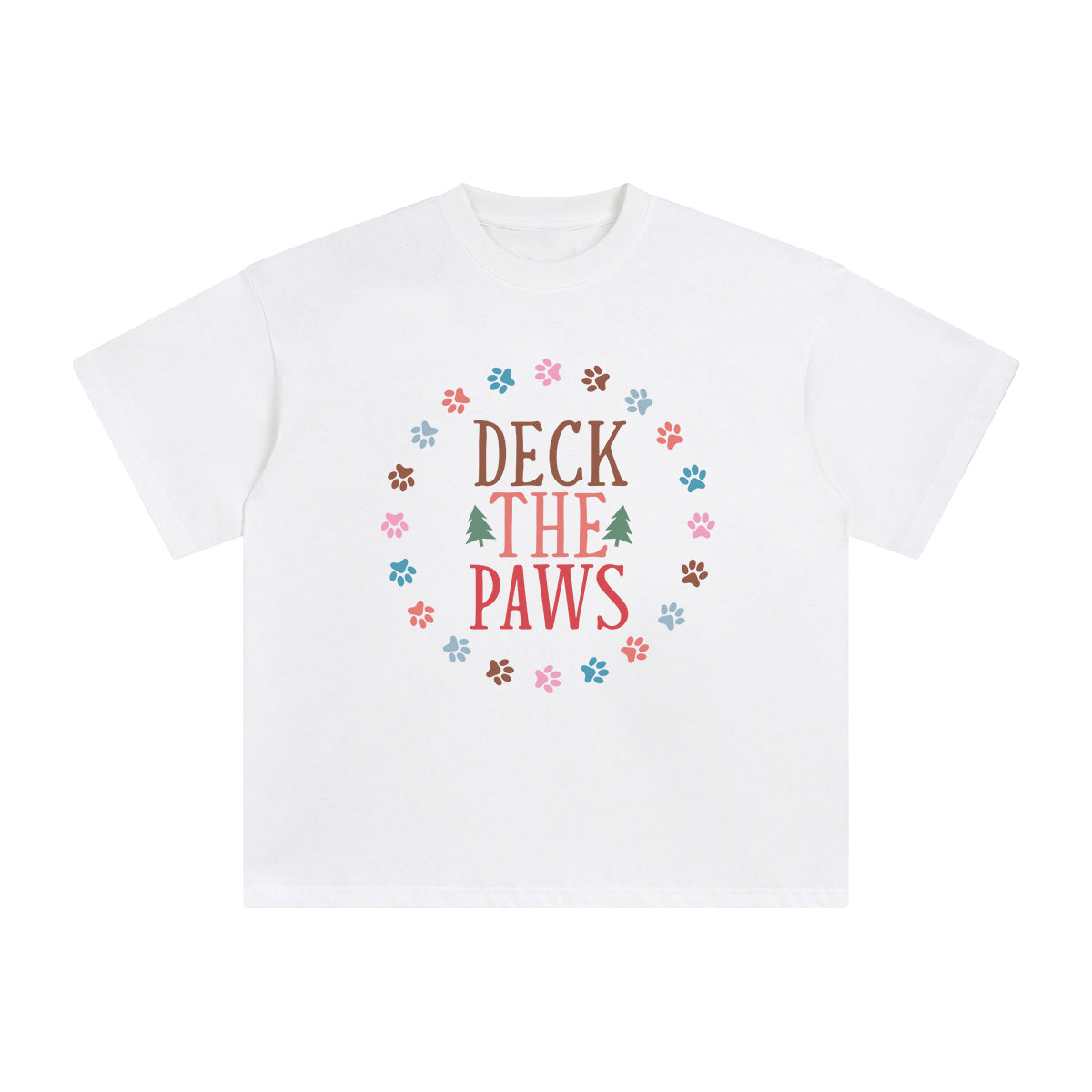 Deck The Paws Graphic Tee-INNBLAC Fashion Apparel