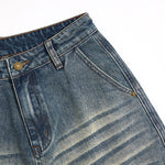 Smoke Rise Vintage Ripped Barrel-Leg Jeans