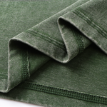 Camiseta lavada de corte holgado y peso pesado de 8.25 oz