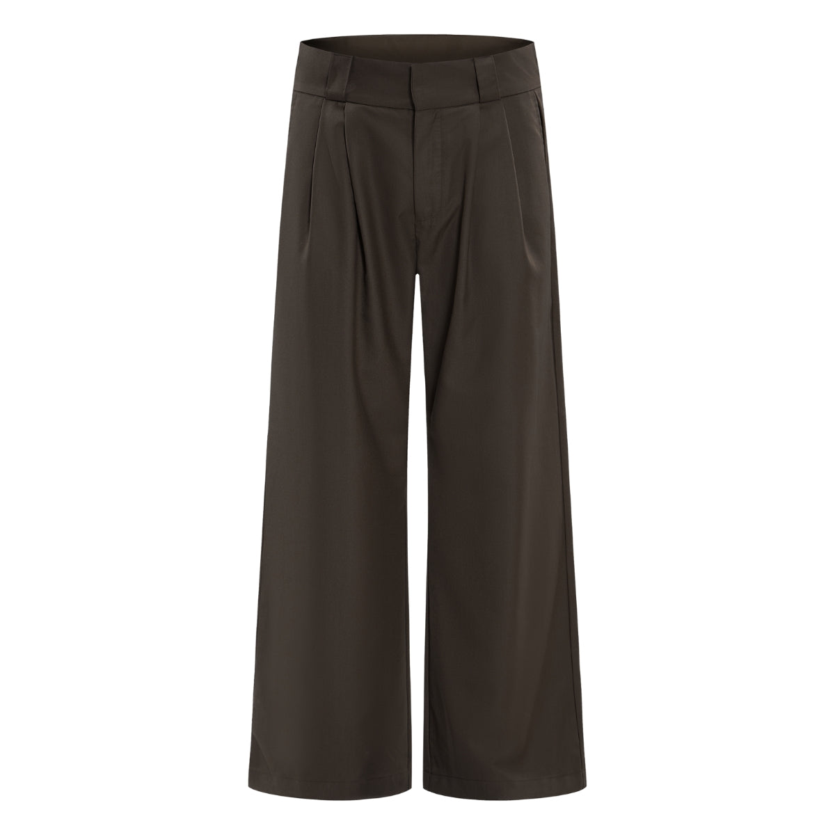 Vintage High Street Pleated Wide-Leg Draped Trousers