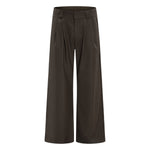 Vintage High Street Pleated Wide-Leg Draped Trousers