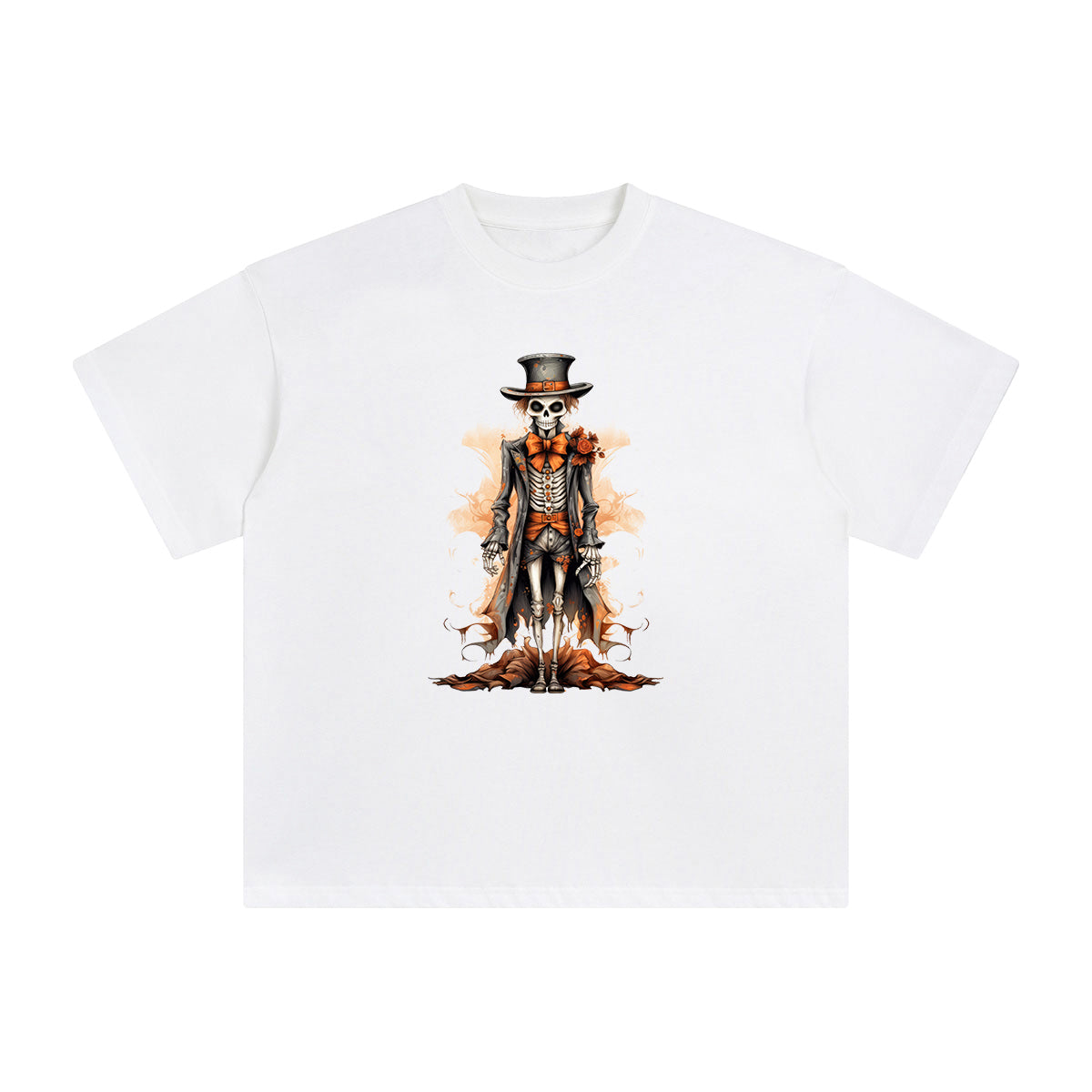 Halloween Skeleton Man Graphic Tee-INNBLAC Fashion Apparel