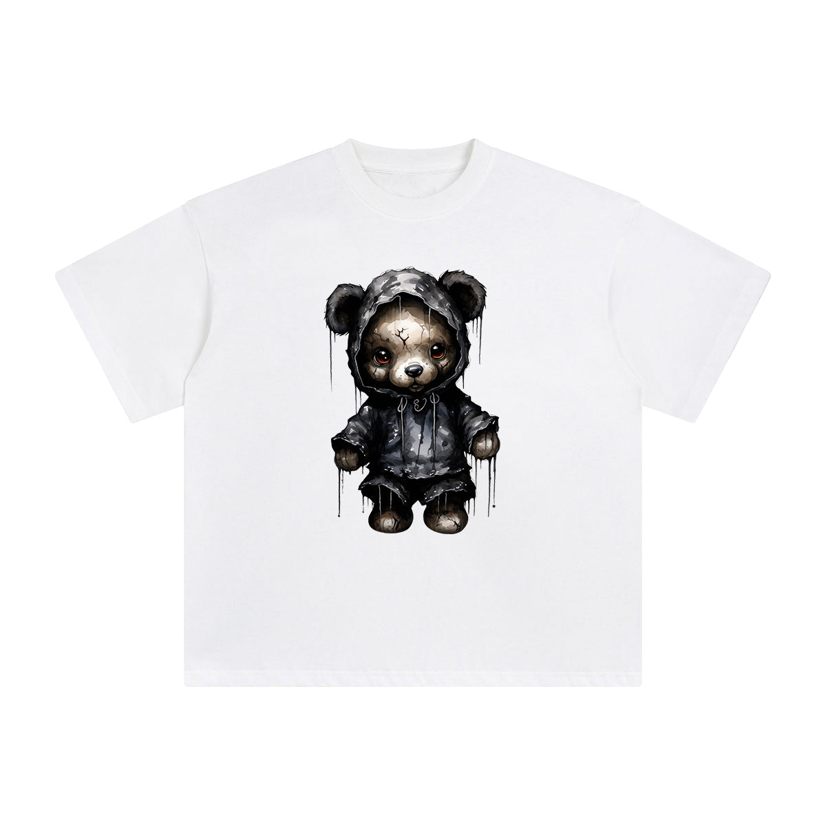 Goth Teddy Graphic Tee-INNBLAC Fashion Apparel