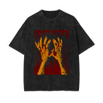 Crypt Keeper Streetwear Stone Wash Graphic Tee-INNBLAC Fashion Apparel