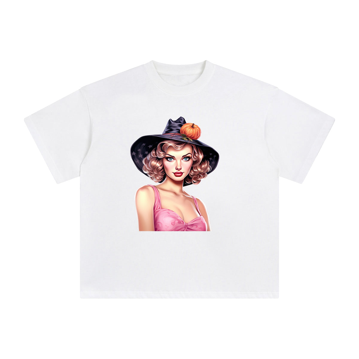 Halloween Girl Graphic Tee-INNBLAC Fashion Apparel