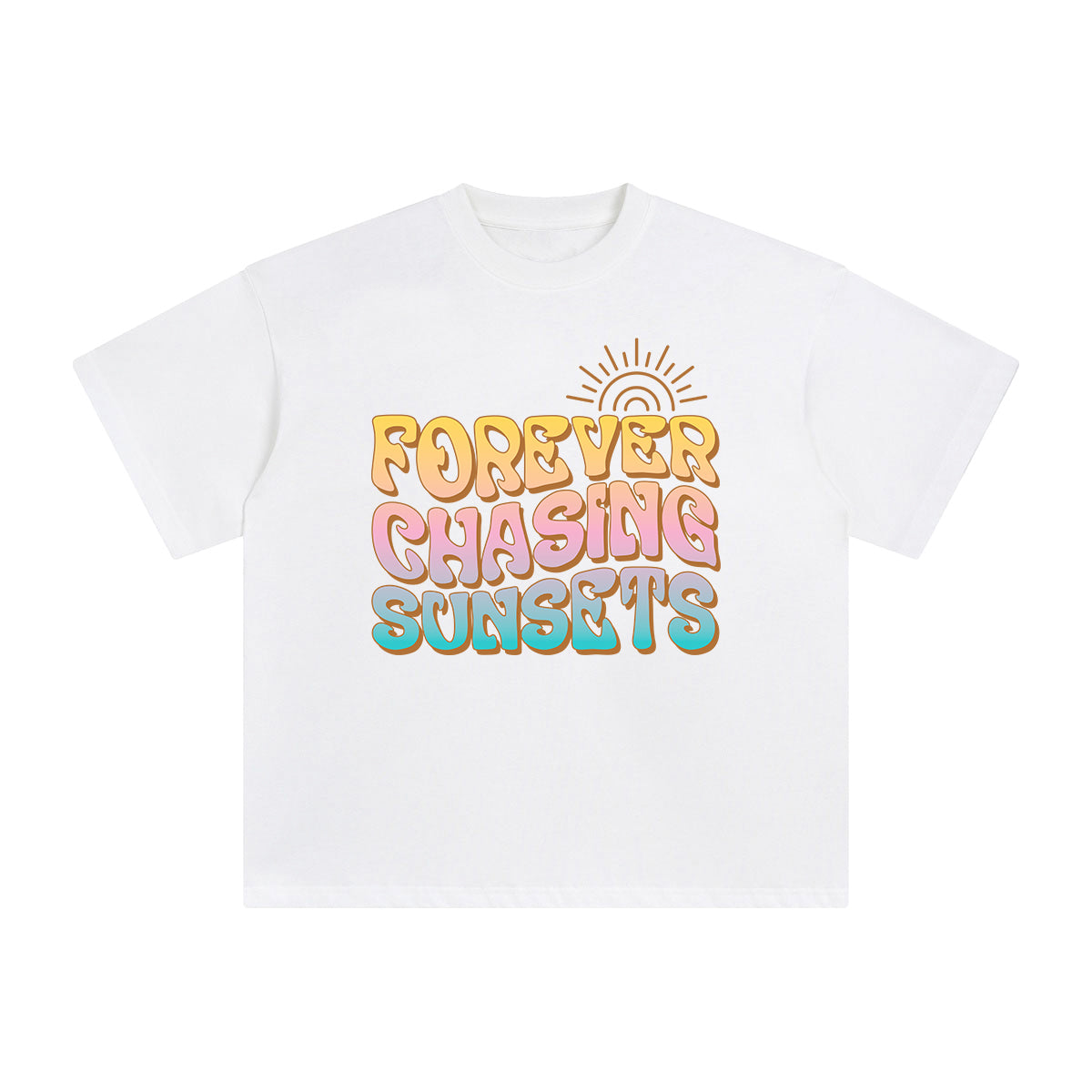 Forever Chasing Sunsets Graphic Tee-INNBLAC Fashion Apparel