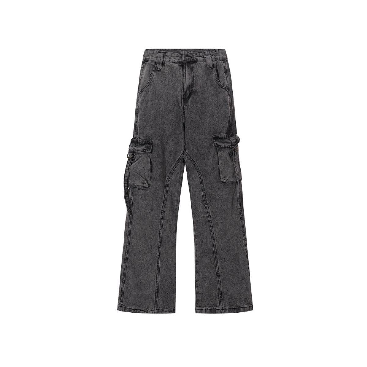 Vintage Utility Bootcut Cargo Jeans