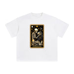 Skeleton & Lion Card Graphic Tee-INNBLAC Fashion Apparel