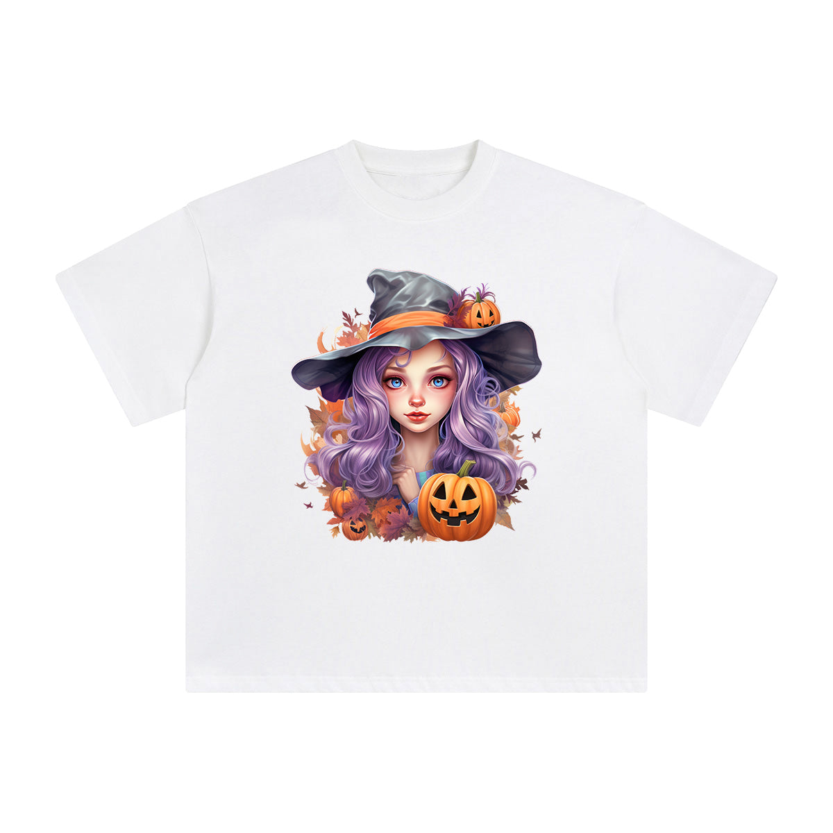 Girl & Pumpkin Graphic Tee-INNBLAC Fashion Apparel