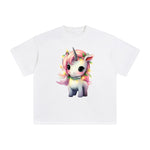 Pastel Christmas Baby Unicorn Graphic Tee-INNBLAC Fashion Apparel