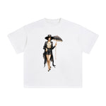 Woman With Umbrella Graphic Tee-INNBLAC Fashion Apparel