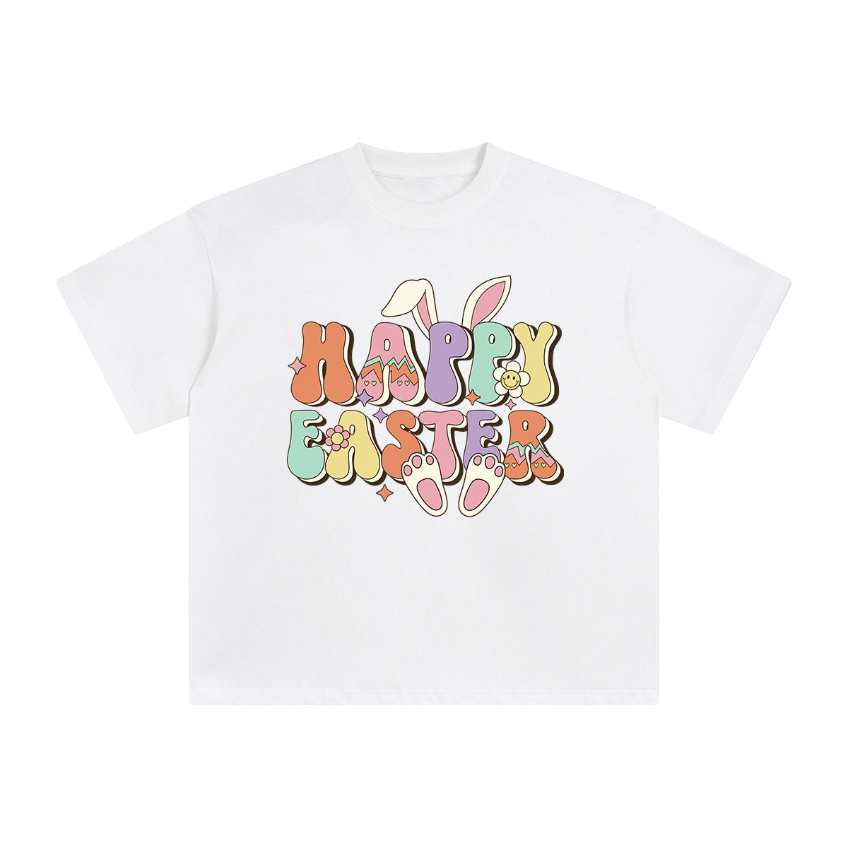 Happy Easter Graphic Tee-INNBLAC Fashion Apparel