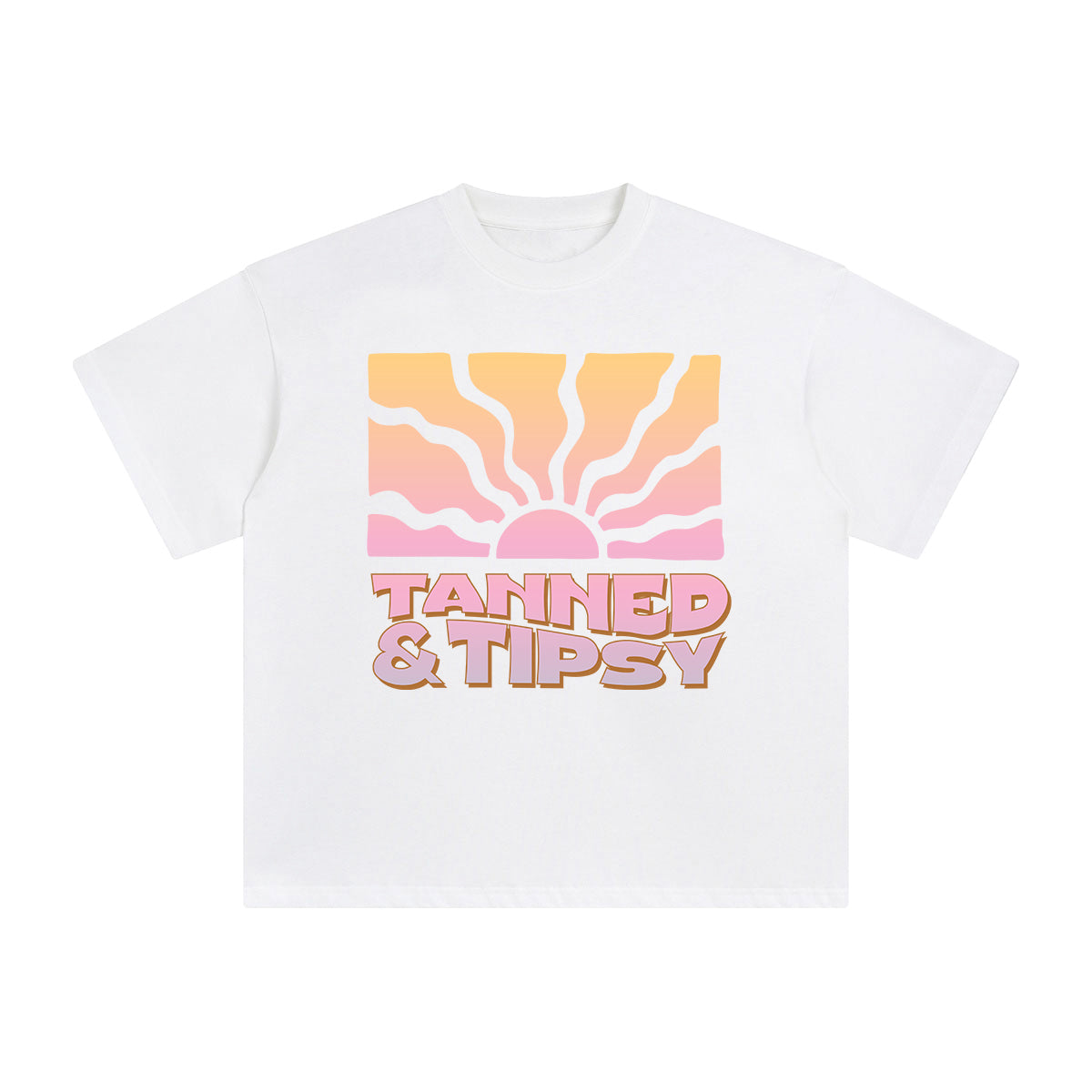 Tanned & Tipsy Graphic Tee-INNBLAC Fashion Apparel