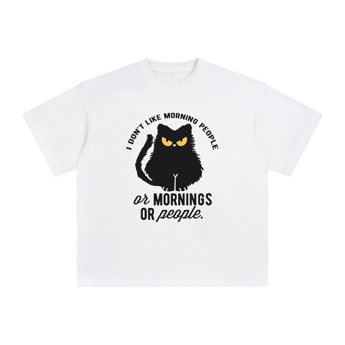 I Don't Like Morning People Graphic Tee-INNBLAC Fashion Apparel