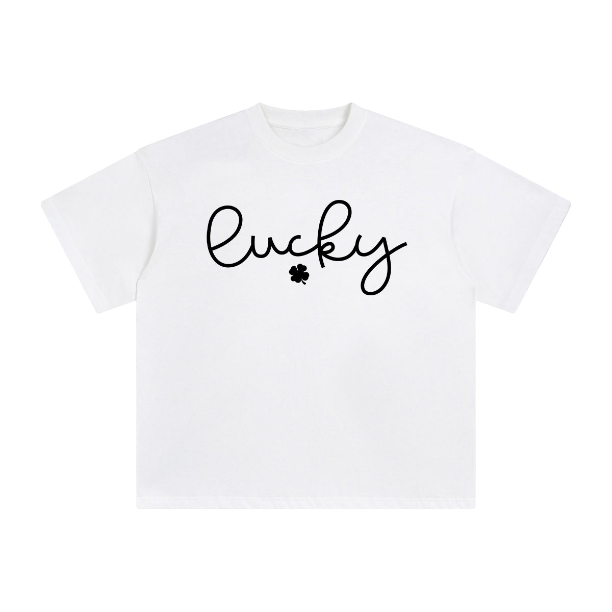 Lucky Four Leaf Clovers Graphic Tee-INNBLAC Fashion Apparel