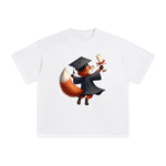 Graduation Fox Graphic Tee-INNBLAC Fashion Apparel