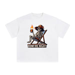 Bonfire Night Skeleton Graphic Tee-INNBLAC Fashion Apparel