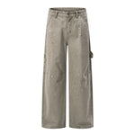 Splash Ink Loose Straight Lumber Pants