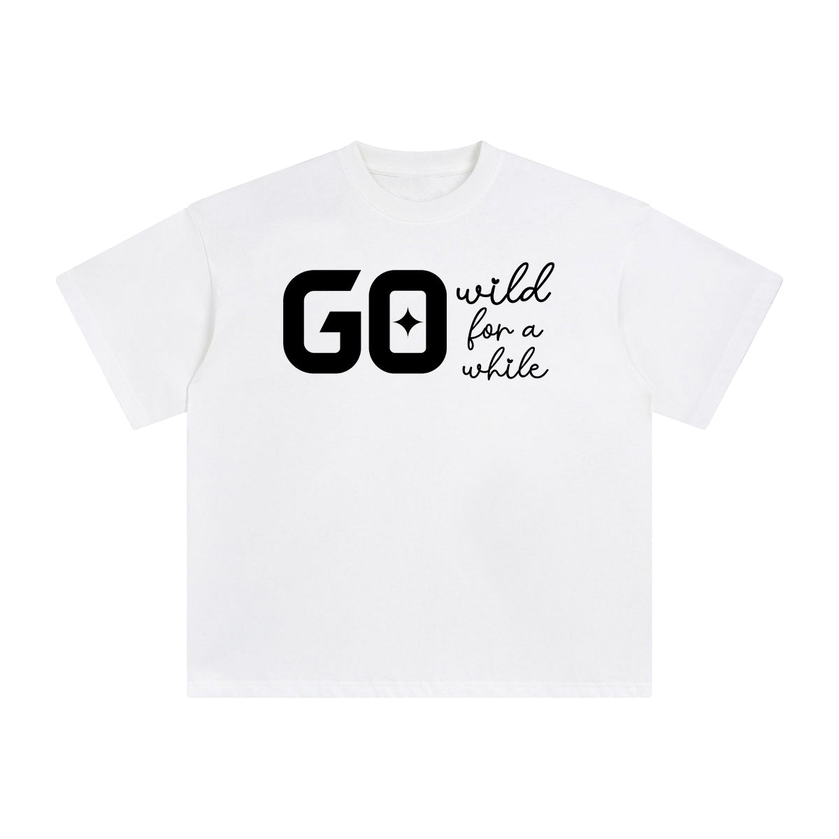 Go Wild For A While Aesthetic Graphic Tee-INNBLAC Fashion Apparel