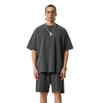 Vintage Wash Reverse Destructive T Shirt 8oz