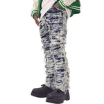 Smoke Rise Men's Skinny Stacked Destroyed Jeans