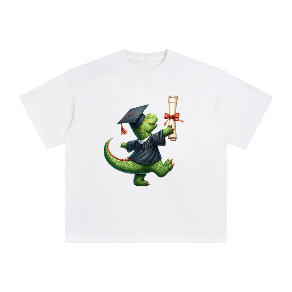 Graduation Dinosaur Graphic Tee-INNBLAC Fashion Apparel