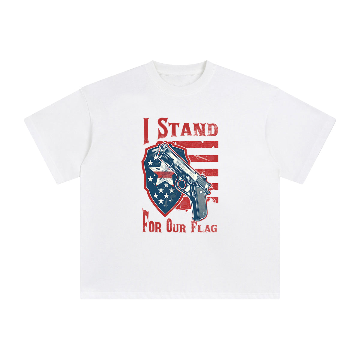 I Stand For Our Flag Graphic Tee-INNBLAC Fashion Apparel