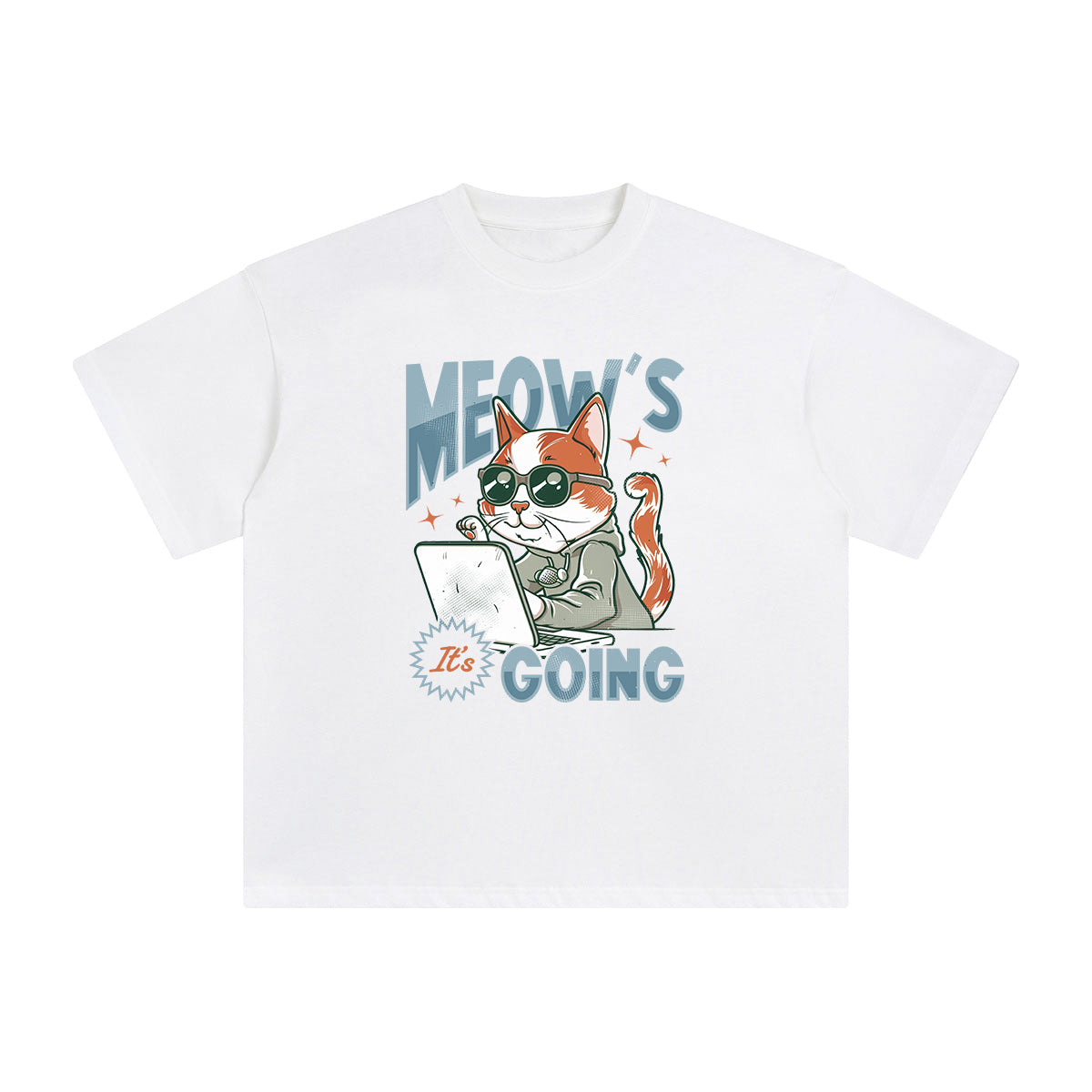 Meow's It Going Graphic Tee-INNBLAC Fashion Apparel