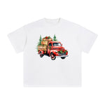 Vintage Christmas Truck Graphic Tee-INNBLAC Fashion Apparel