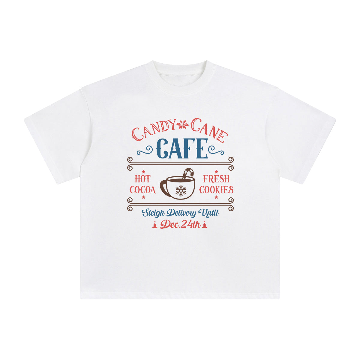 Christmas Cafe Graphic Tee-INNBLAC Fashion Apparel