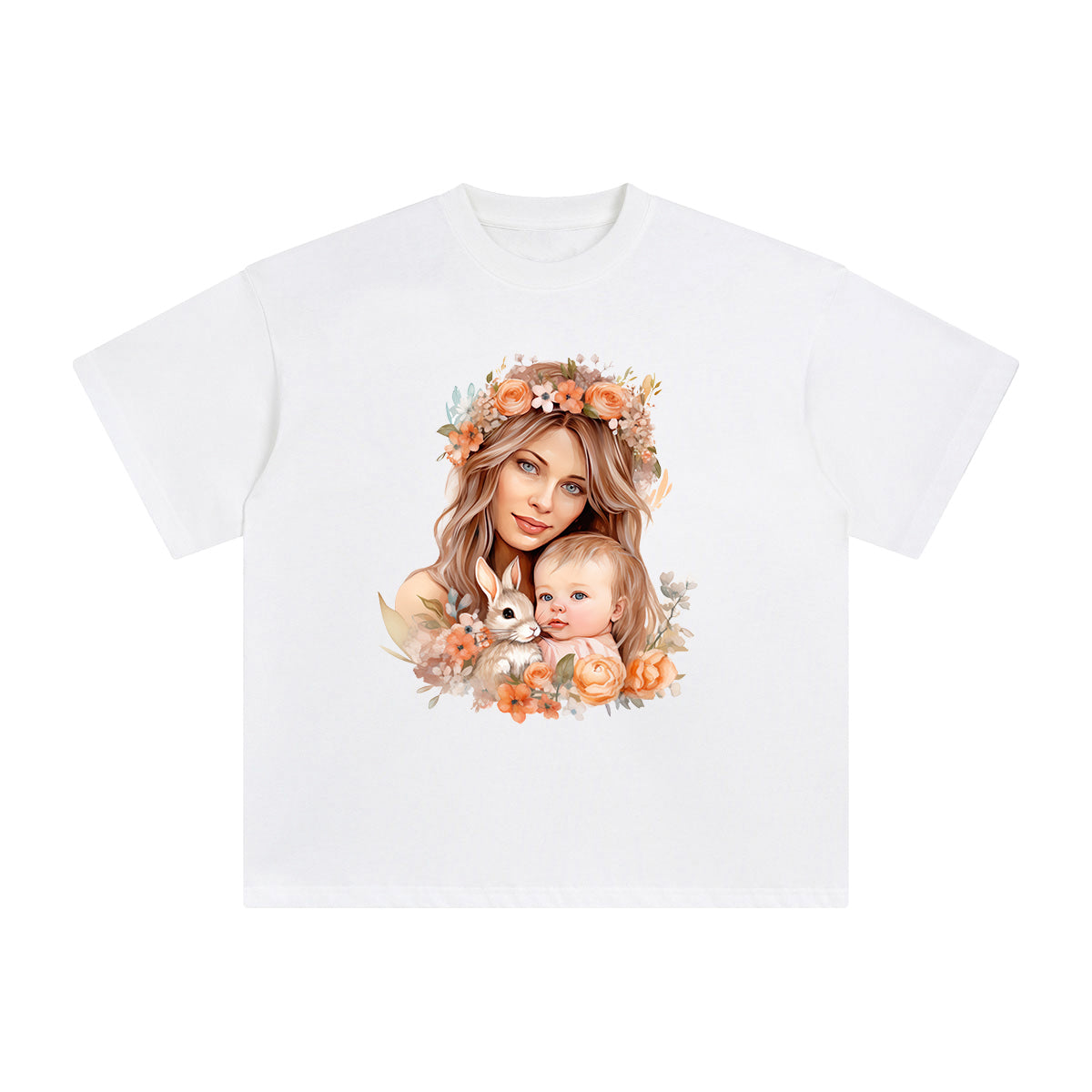 Mom And Baby Graphic Tee-INNBLAC Fashion Apparel