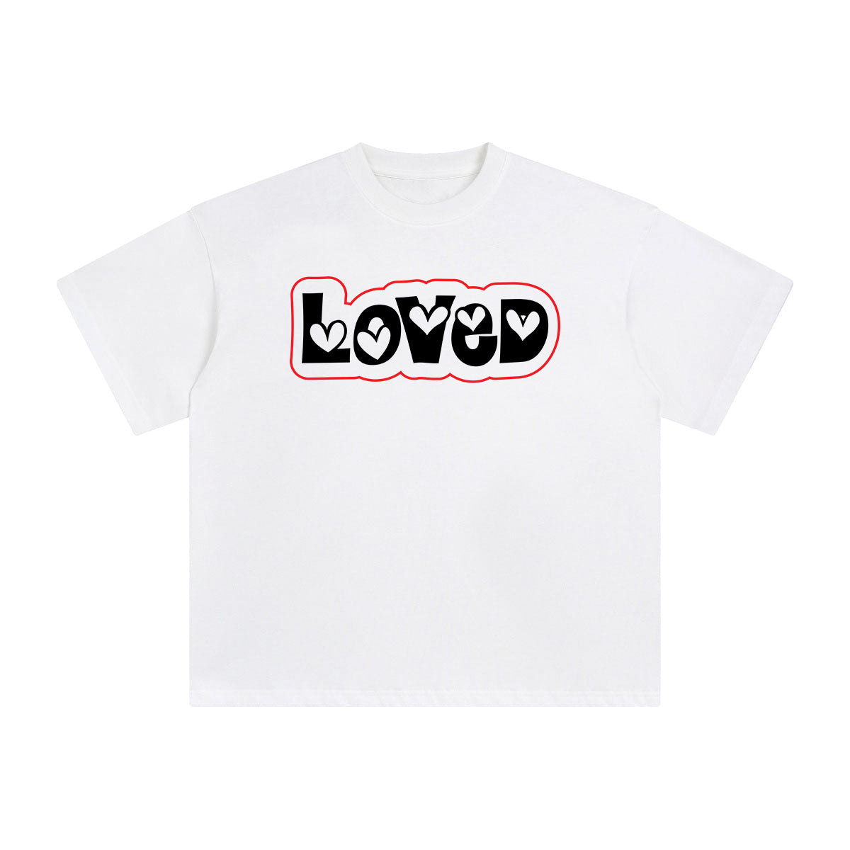 Loved Aesthetic Graphic Tee-INNBLAC Fashion Apparel