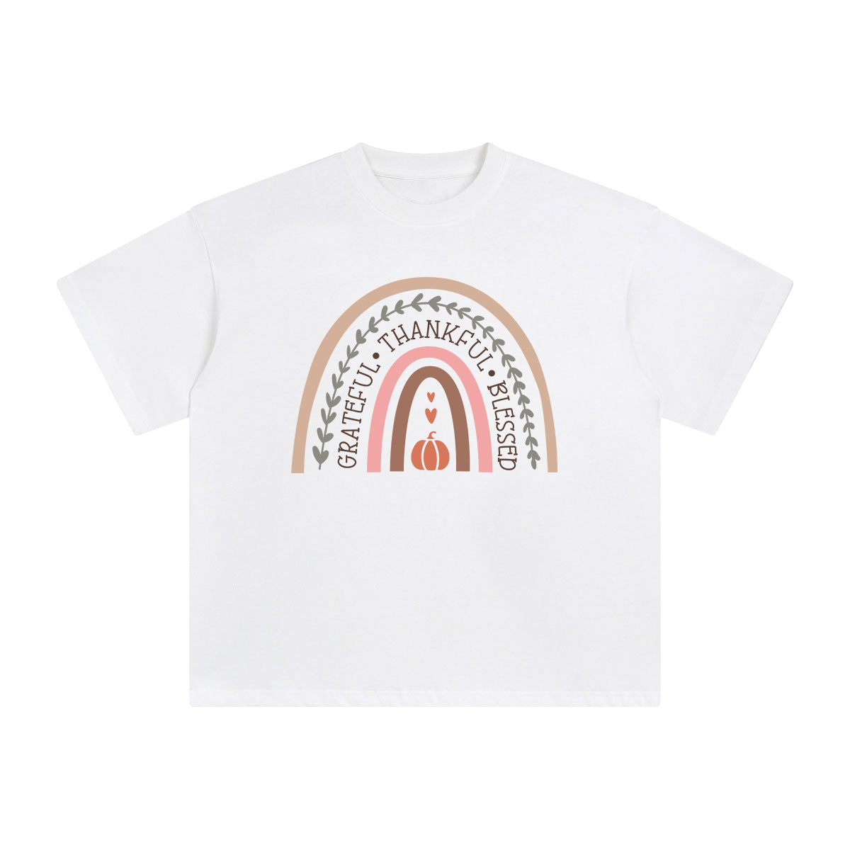 Grateful Thankful Blessed Graphic Tee-INNBLAC Fashion Apparel