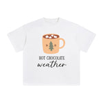 HOT CHOCOLATE WEATHER Graphic Tee-INNBLAC Fashion Apparel