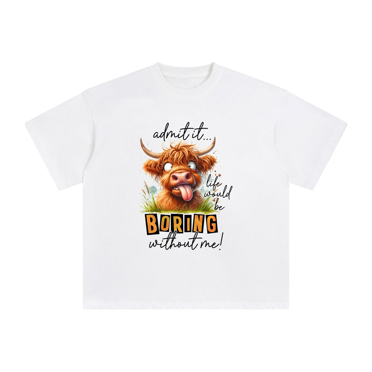 Funny Cow Graphic Tee-INNBLAC Fashion Apparel