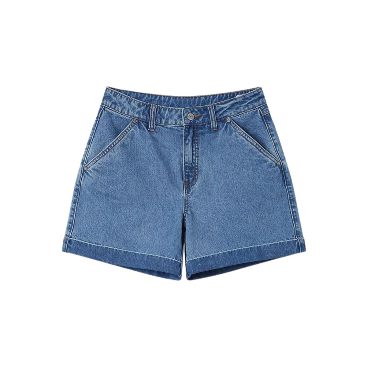 Women's Relaxed Fit Cuffed Denim Shorts