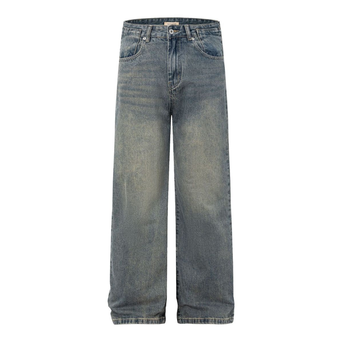 Vintage Washed Relaxed Straight Leg Jeans