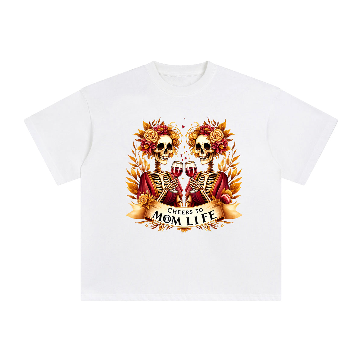 Cheers To Mom Life Graphic Tee-INNBLAC Fashion Apparel